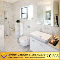 Polished white marble bathroom wall tiles